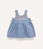 Crinkle Button Dress - Image 2